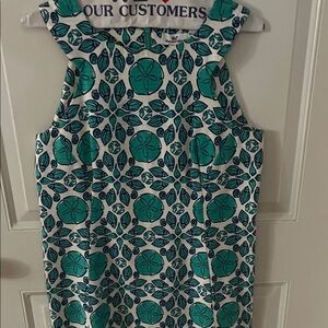 Vineyard Vines Teal and Navy Floral Midi Dress